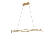 Lampy - EGLO LASANA 4 long table pendant 3000K light brown - 901106