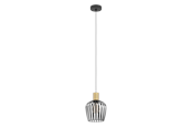 Lampy - EGLO EMPOLI pendant black/brushed brass - 901036