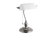 Lampy - EGLO BANKER desk lamp white/smoky nickel - 901019