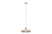Lampy - EGLO VALDIOLA pendant sand/brushed brass - 900429