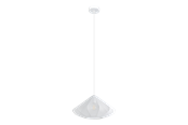 Lampy - EGLO DOLWEN pendant light Ø425 mm white - 43997