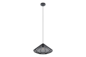 Lampy - EGLO DOLWEN pendant light Ø425 mm black - 43995