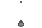 Lampy - EGLO DOLWEN pendant light Ø335 mm black - 43994