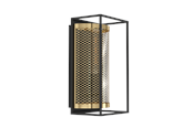 Lampy - EGLO NOHALES wall lamp black/brass - 43789
