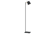 Lampy - EGLO LACEY floor lamp black/brown - 43614