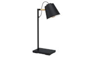Lampy - EGLO LACEY table lamp black/brown - 43613
