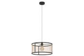 Lampy - EGLO DELLOW pendant black/brass - 43604
