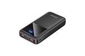 Powerbank - Vention Powerbank FHLB0 20000mAh Micro-USB USB-C 2xUSB-A 22.5W (black) Powerbank - Czarny - 20000 mAh - FHLB0