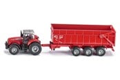 Samochody i pojazdy - SIKU Farmer - Massey Ferguson Tractor With Trailer - 1844