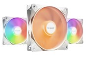 Wentylator obudowy - be quiet! LIGHT WINGS LX White (3-pack) - Wentylator obudowy - 120mm - Biały z oświetleniem RGB - 25 dBA - BL122