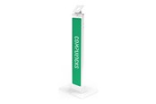 Uchwyt na monitor - Compulocks BrandMe stand - for LCD display - brandable with large base plate - white - 140WLBPW