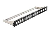 Akcesoria sieciowe - DeLOCK 19″ Keystone Patch Panel 48 Port 1 U Black - 43280