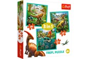 Puzzle - Trefl Puzzle - The Extraordinary World of Dinosaurs (3in1) Podłoga - TFL34837