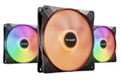 Wentylator obudowy - be quiet! LIGHT WINGS LX 140 (3-pack) - Wentylator obudowy - 140mm - Czarny ze światłem RGB - 23 dBA - BL127