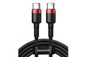 Kabel USB - Baseus USB-C - USB-C PD QC cable 100W 5A 480Mb/s 2m - black and red - CATKLF-AL91