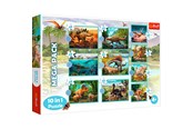 Puzzle - Trefl Puzzle - Meet all the dinosaurs (10in1) Podłoga - TFL90390