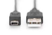 Kabel USB - DIGITUS USB Type-A to USB Type-Mini-B - 3m - AK-300130-030-S