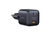 Telefon - Adapter i Ladowarka - Aukey PA-B1L 30W USB-C Single Port Wall Charger - Black - PA-B1L