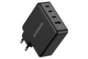 Telefon - Adapter i Ladowarka - Riversong PowerKub 100W GaN Charger 3xUSB-C/1XUSB-A Output Black - AD105-EU-BLACK