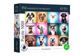 Puzzle - Trefl Puzzle - Unlimited Fit - Funny Dogs Faces (1000 pieces) Podłoga - TFL10706