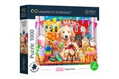 Puzzle - Trefl Puzzle - Unlimited Fit - Doggy Peekers (1000 pieces) Podłoga - TFL10699