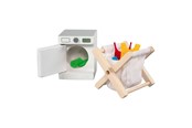 Lalki i akcesoria - Goki Wooden Dollhouse Furniture Washroom Accessories - 51461