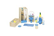 Lalki i akcesoria - Goki Dollhouse Furniture Bathroom - 51903