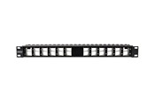 Akcesoria sieciowe - TRENDnet TC-KP24SA - patch panel - 1U - 19" - blank angled keystone shielded - TAA Compliant - TC-KP24SA