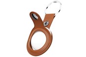 Telefon - Inne akcesoria - KeyBudz Leather Keyring for AirTag - Tan - AT_S1_TAN