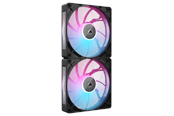Wentylator obudowy - Corsair iCUE LINK RX140 MAX RGB (2-pack) - Wentylator obudowy - 140mm - Czarny ze światłem RGB - 36 dBA - CO-9051036-WW