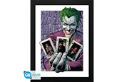 Drobiazgi - ABYstyle - DC COMICS Framed print The Joker Haha Cards - Obraz - GBYDCO960