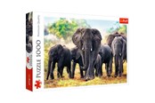 Puzzle - Trefl Puzzle - African elephants (1000 pieces) Podłoga - TFL10442