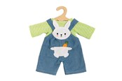 Lalki i akcesoria - Heless Doll Dungarees with Striped Shirt Bunny Lou 35-45 - 2316