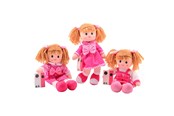 Lalka, mis i akcesoria - Johntoy Baby Rose Rag Doll Pink 40cm - 27665