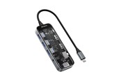 Stacja dokujaca - Deltaco Transparent USB-C Docking Station Dual 2x HDMI - USBC-HDMI30
