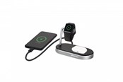 Telefon - Adapter i Ladowarka - Verbatim Wireless Charging Stand - 3-in-1 - + AC Power Adapter - 44 Watt - 49556