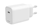 Telefon - Adapter i Ladowarka - Deltaco USB-C GaN Wall Charger 67W | 1x USB-C | Samsung SFC 45W | PPS + PD | White - USBC-GAN05