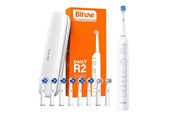 Szczoteczka elektryczna do zebów - Bitvae Elektryczna szczoteczka do zębów Rotary toothbrush with tips set and travel case R2 (white) - R2 White+heads+case