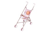 Lalka, mis i akcesoria - Smoby Baby Nurse Doll Stroller - 220407