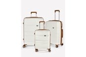 Torba, plecak i pokrowiec na laptopa - RW Travel Travel Alfrida Collection 3-set Suitcase White - 109707