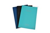 Zeszyty, notesy i formularze - KOZO Memo Book A5 3 Pack Navy Steel Blue Black - 321702