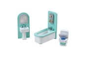 Dollhouse & Accessories - Tidlo Wooden Dollhouse Furniture Bathroom 3 pieces - T0222