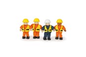 Lalka, mis i akcesoria - Tidlo Wooden Dollhouse Dolls Construction Workers - T0241