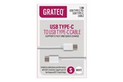 Kabel USB - Grateq - USB-C cable - 24 pin USB-C to 24 pin USB-C - 1 m - 85056QC