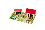 Zabawki drewniane - Eichhorn Wooden Farm with Accessories 20 pcs. - 100004309