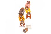 Zabawki dla niemowlat - Eichhorn Wooden Stacking Game Farm Animals 14 pieces. - 100005201