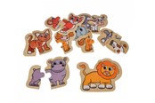 Zabawki dla niemowlat - Eichhorn Wooden Animal Puzzle 16 pcs. - 100005206