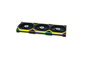Wentylator obudowy - Lian Li UNI FAN SL Wireless Reverse 3-pack Black - Wentylator obudowy - 120mm - Czarny ze światłem RGB - 29 dBA - G99.12RSL1W3B.00