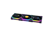 Wentylator obudowy - Lian Li UNI FAN SL Wireless LCD Reverse (3-pack) Black - Wentylator obudowy - 120mm - Czarny ze światłem RGB - 29 dBA - G99.12RSLLCD1W3B.00