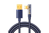 Kabel USB - Joyroom Gaming Cable S-UL012A6 Lightning (angled) / USB-A (straight) 2.4A 1.2 m - blue - S-UL012A6 1.2m Blue